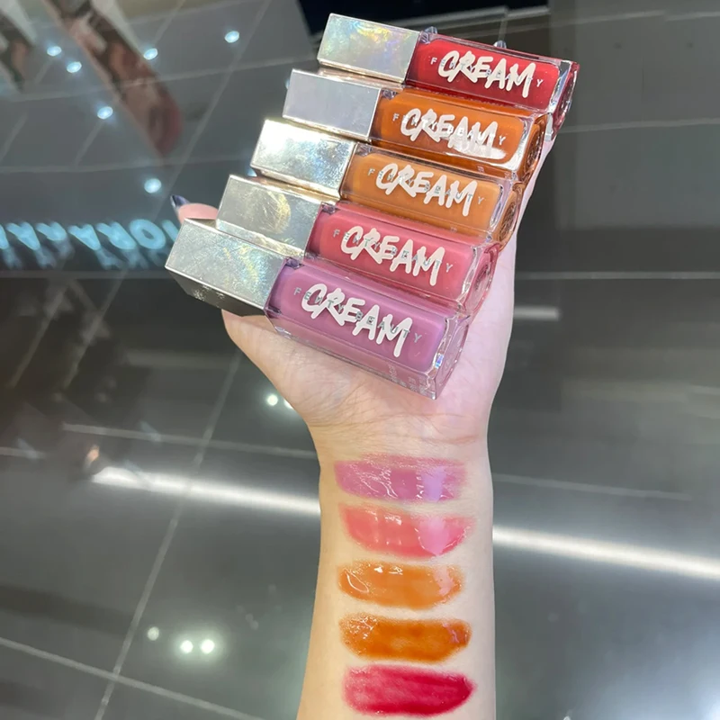 Cosmetics Lip Color Texture Is Light Moist,Natural Three-dimensional,3D Streamer Two-color High Gloss Powder Diamond Highlight