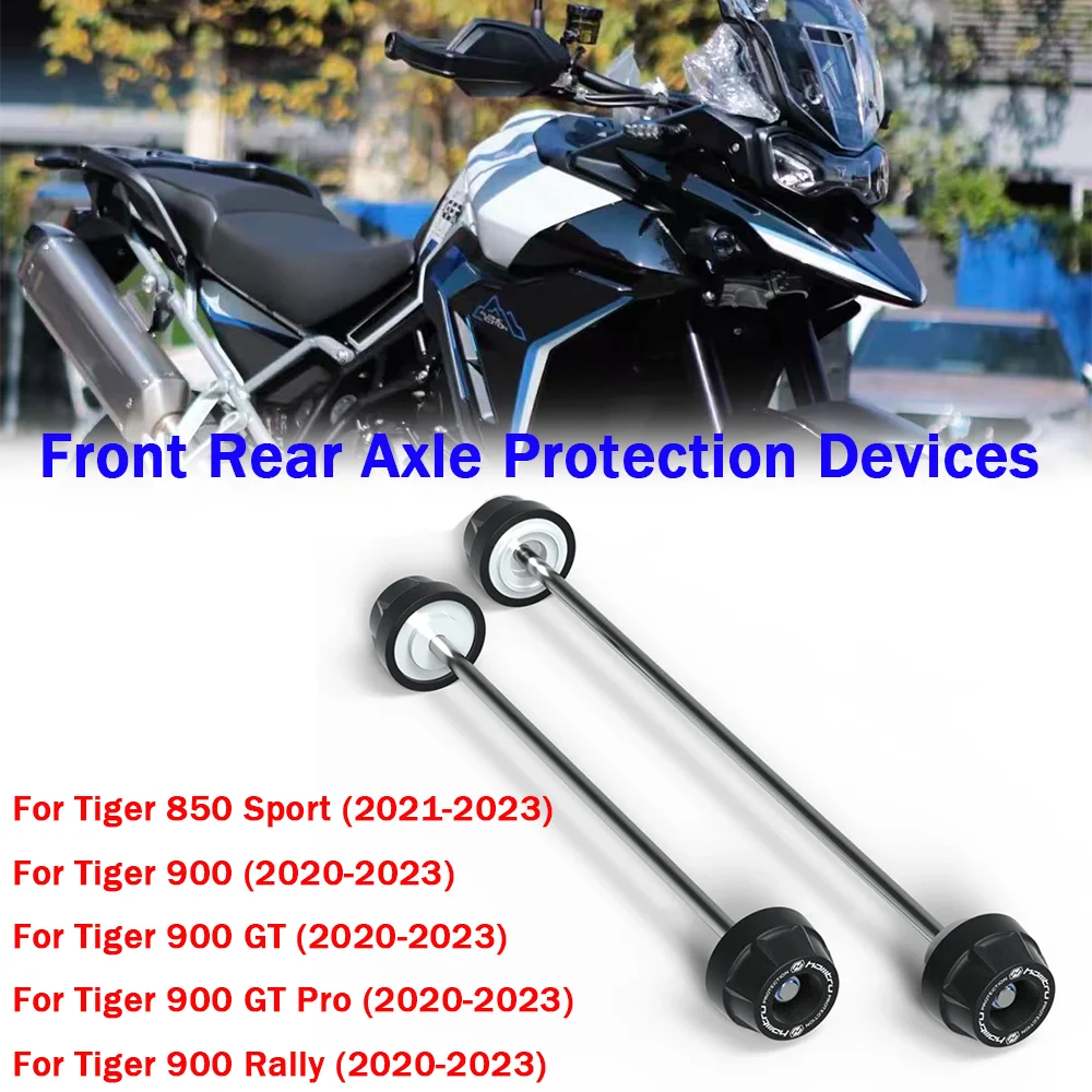 

For Triumph Tiger 850 Sport Tiger 900 GT Rally Pro 2020-2025 Motorcycle Front Rear wheel Spindle Crash Protection Spindle Slider