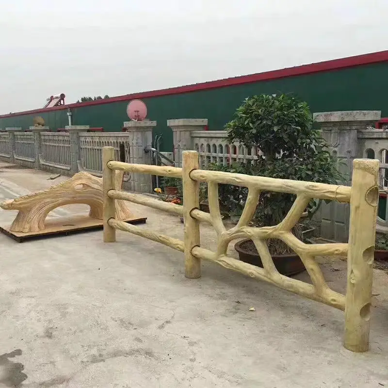 Cement imitation tree vine guardrail mold garden landscape prefabricated mold concrete railing imitation wood grain imitation