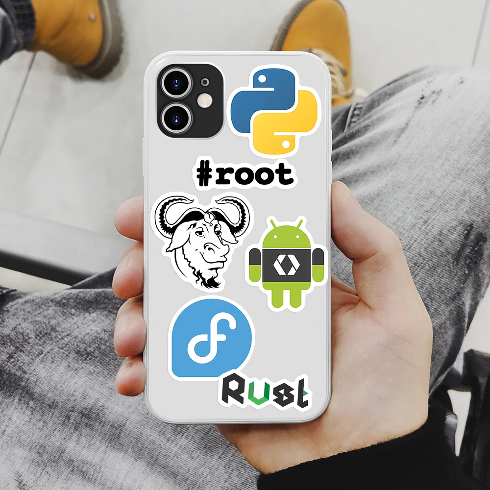 Funny Development Stickers Programming Java JS Php Docker Html Application Decorative Decal for Laptop Phone Luggage Waterproof