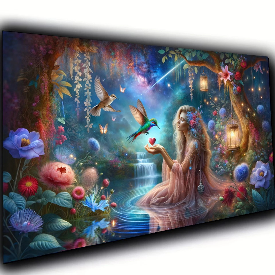 

Enchanted Wilderness Celestial Harmony Diy Diamond Painting Full Square Round Diamond Mosaic Embroidery landscape Wall Decor,