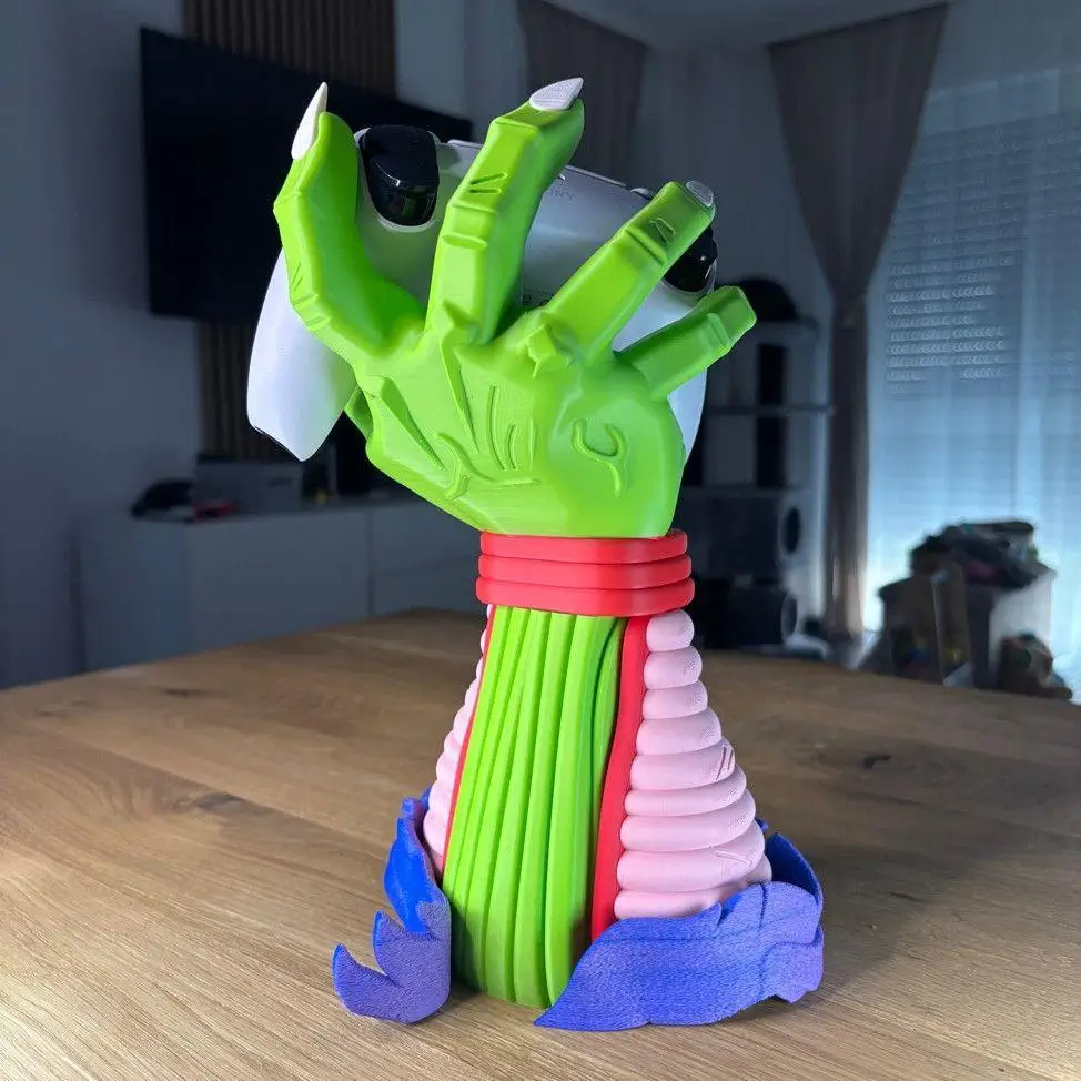 

29cm Anime Creative Dragon Ball Piccolo Arm Game Controller Stand 3D Printed Figurine For Ps5 Xbox Acg Decoration Toy Gift