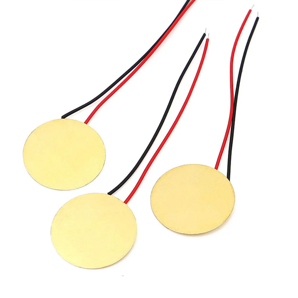 20PCS 20mm Piezo Disc Transducer Contact Microphone Trigger Sound Sensor with Wires for Mic Drum Trigger Acoustic Pickup Guitar