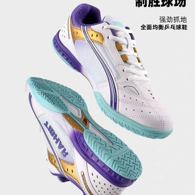 

2026 New Table Tennis Shoes Men Women Luxury Brand Badminton Shoes Unisex Comfortable Sport Shoes Couples Wearable Sneakers