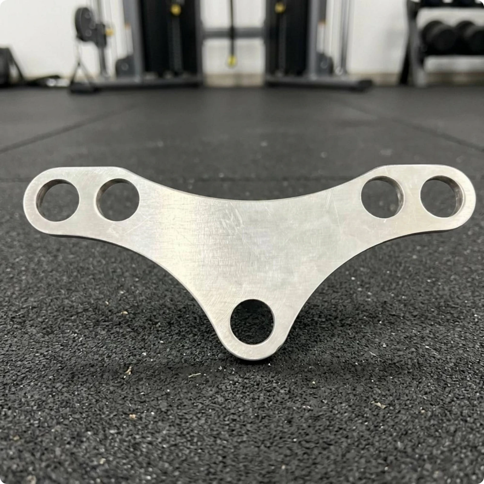 V Shape Cable Connector Heavy-Duty Pulley Adaptor Plate Double to Single Pulley Adapter Rust Resistant Fitness Equipment