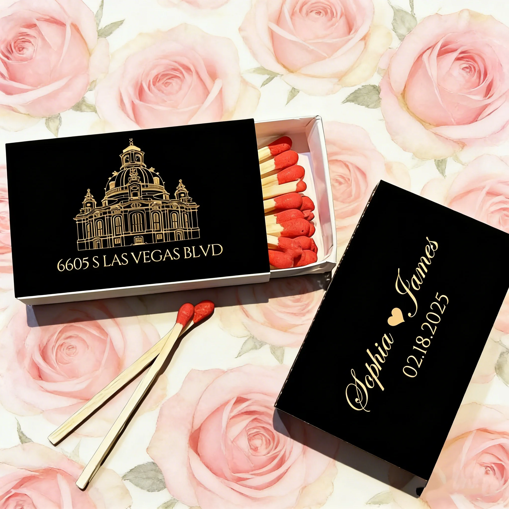 personalized-wedding-matchboxes-with-custom-venue-sketch-unique-illustration-favors-for-wedding-reception