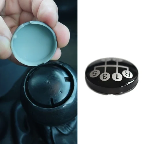 Perilla de palanca de cambios de coche de 5 velocidades, insignia emblema, tapa embellecedora, cubierta para Vauxhall Opel Astra Corsa Meriva Tigra Vectra Zafira COMBO C