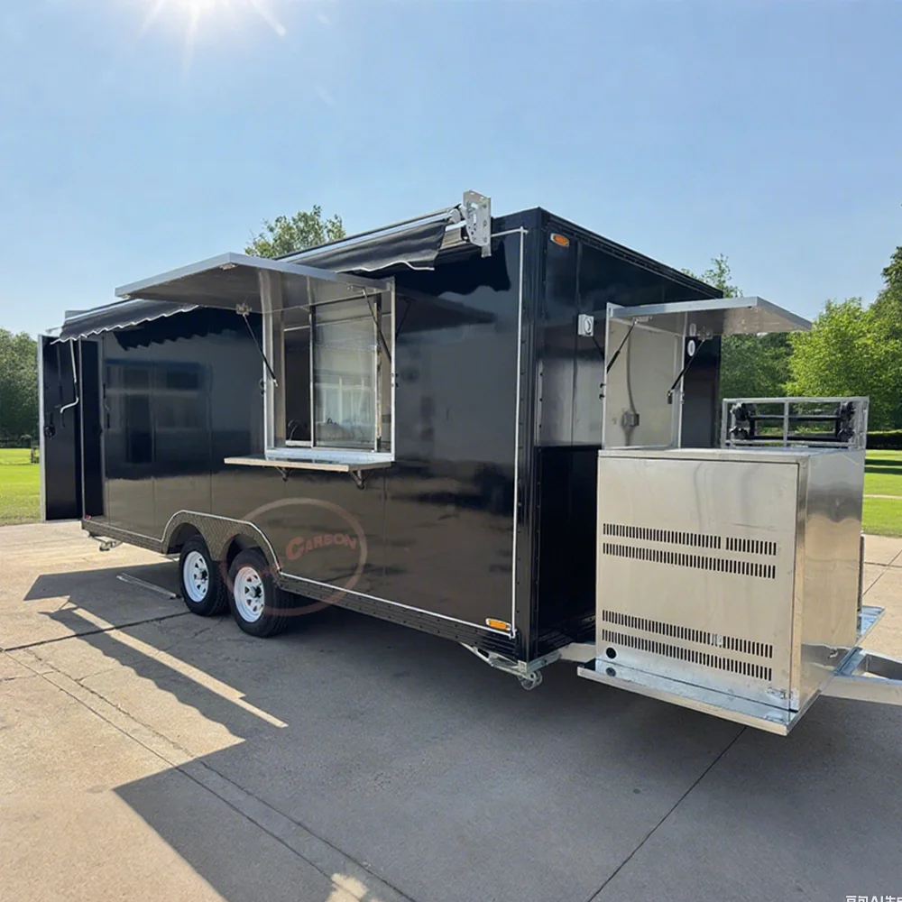 New Factory Customized Ice Cream Cart Ape Coffee Food Trailer Shop Tuk Food Trailer BBQ Pizza Tuk Trucks Restaurant