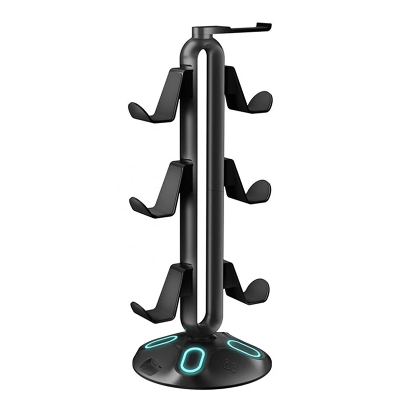 

Gaming RGB Headphone Stand Controller Holder Headset Stand With 2 USB Charging Ports And 3.5Mm & Type-C