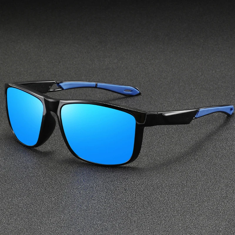 Herren Polarisierte Sonnenbrille Quadratisch Radsport Outdoor-Sport Sonnenbrille UV400 Schutz Photochrome Brillen – Detail 2