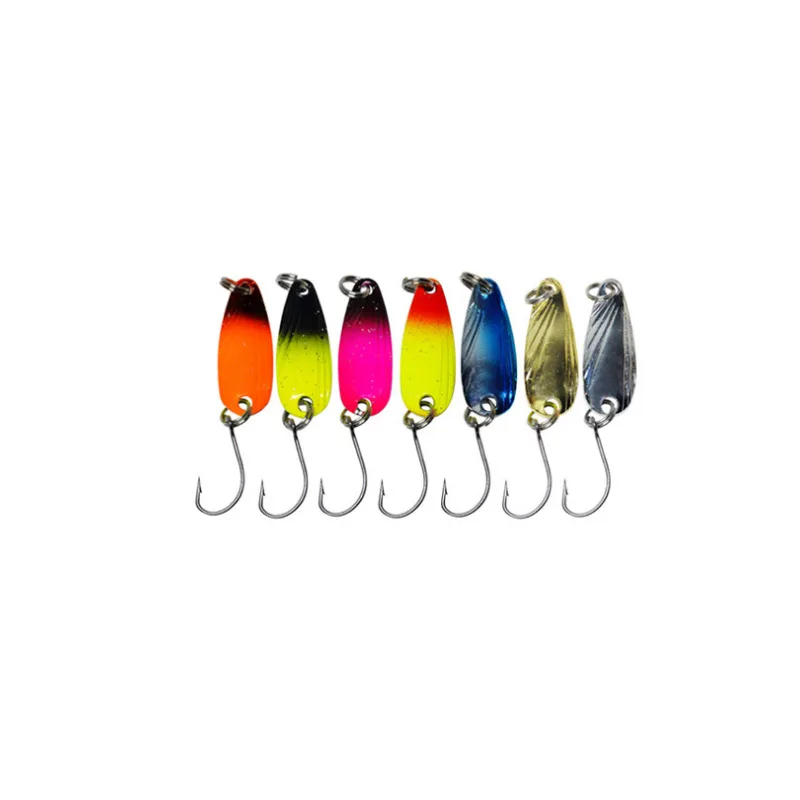 Y36 Fishing Bait Multicolored 43PCS/ pack metal sequins False Hard Trout Bait luRe Ma-Mouth Glitter