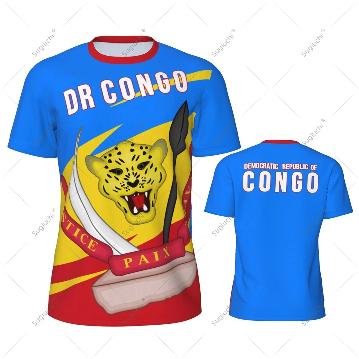 Democratic Republic Of Congo DR Congo Flag Men Sports T-shirt Women Tees jersey for Soccer Football Running Bike Tennis Fitness