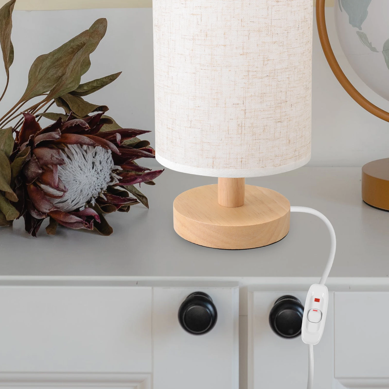 

Vintage Style Hand-Pinch For Table Lamp Bedside Light Replacement Parts Small Plastic Socket Repair Kit Light Switch Electrical