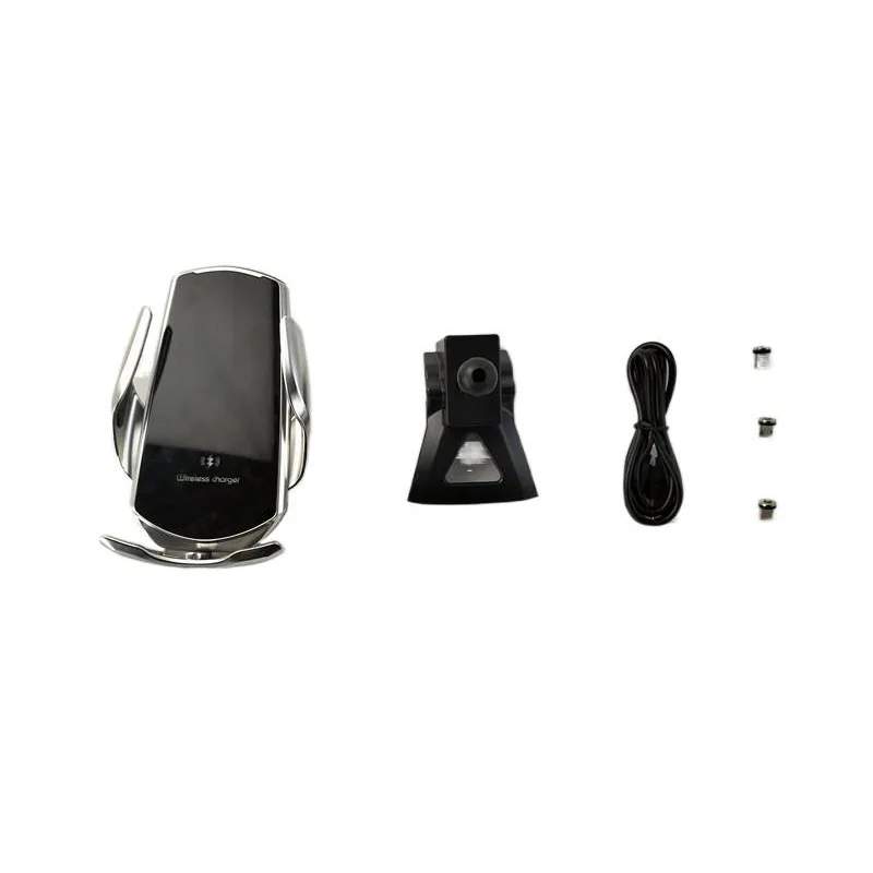 15W Fast Charging Wireless Charger Car Mount Phone Holder Automatic Clamping For 2019-2023 Hyundai Santa Fe MK4