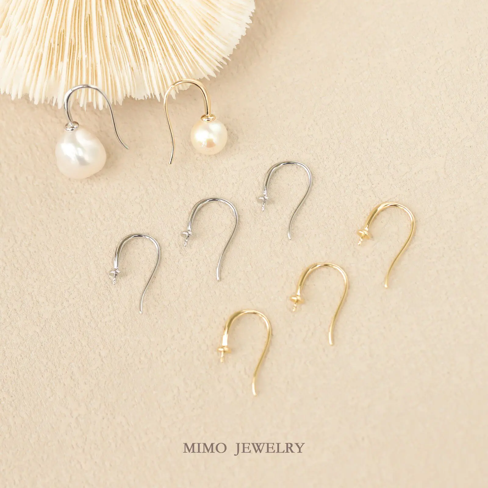 Gold Plated Copper Earrings Base Blank Glossy Strap Tray Ear Hooks DIY Jewelry Making Supplies
