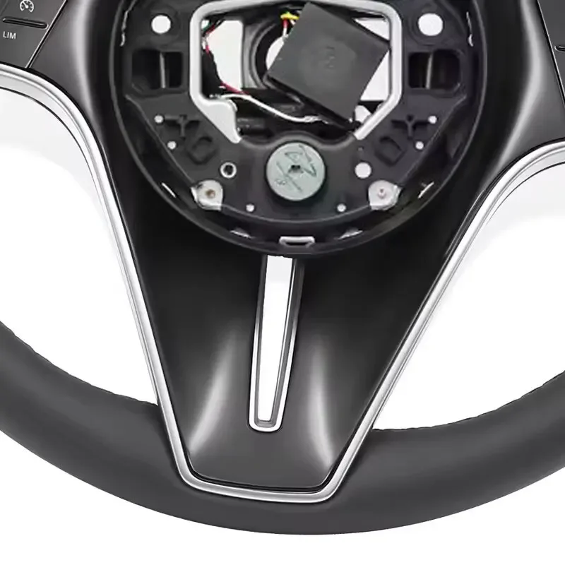 Car Steering Wheel Black Leather For Mercedes Benz W221 W222 W223 W204 W205 W167 W177 S65 GLA GLK GLC GLS GLS SKL MLS Auto Parts