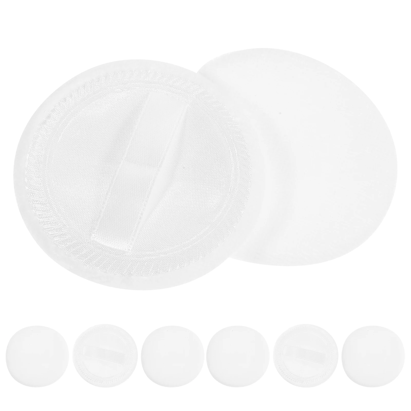 10 Pezzi di Piumini in Cotone Asciutto per Trucco, Morbidi Applicatori per Fondotinta in Polvere, Finitura Liscia