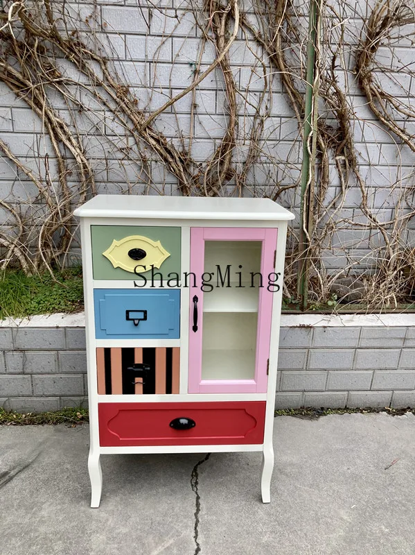 خزانة تخزين جانبية ملونة CL، خزانة زخرفية بسيطة وحديثة #2