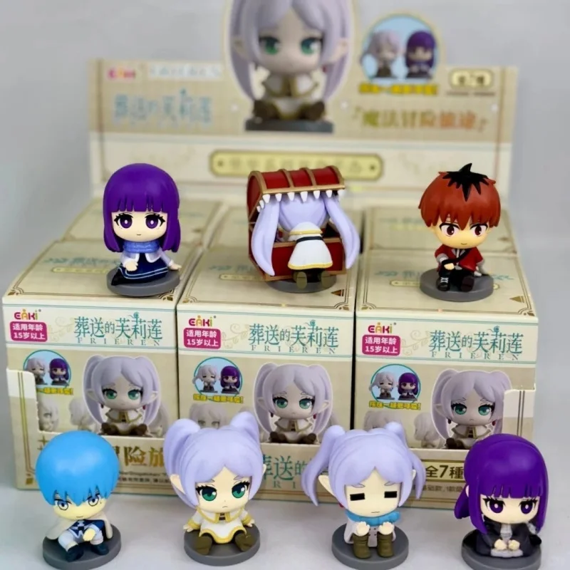 Nieuwe EAKI Echte Begrafenis Florian Zitten Serie Blind Box Q-Versie Pop Anime Figuren Model Desktop Ornament Speelgoed geschenken