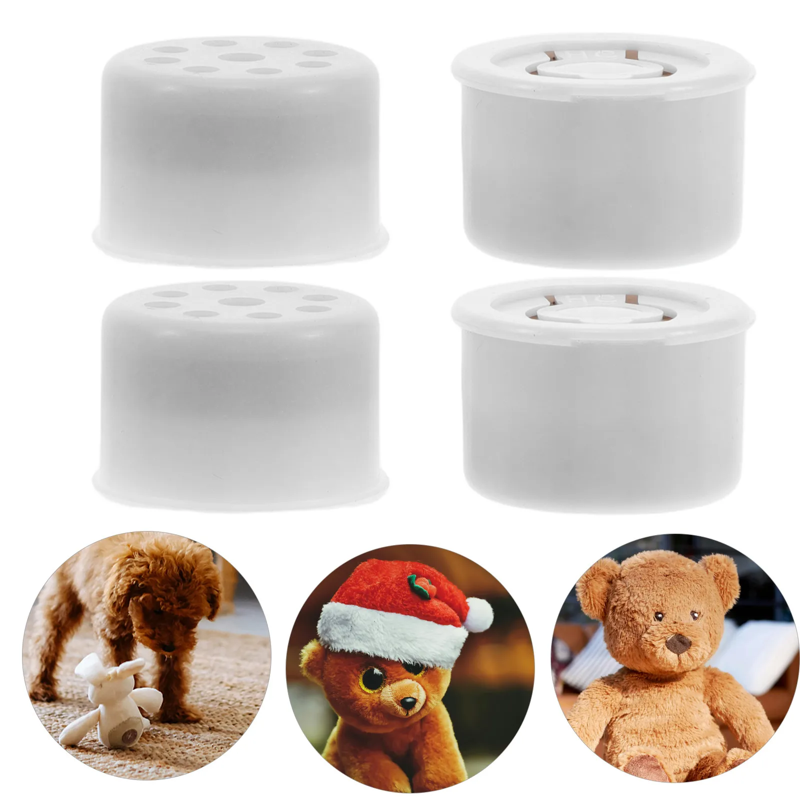 

4Pcs Electronic Animal Interactive Replacement Parts Simulate Cat Dog Noise Squeaker for Pet Chew