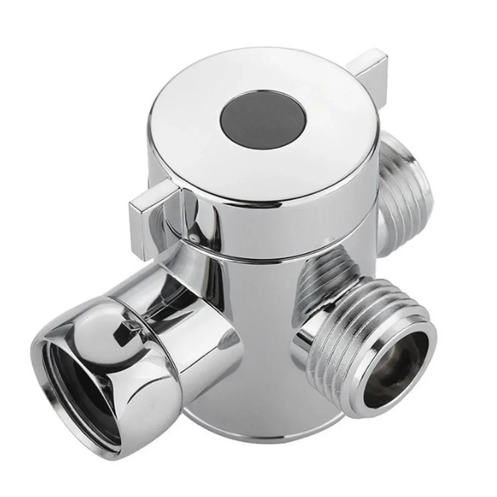 

Shower Bracket Adjustable Valve T-Adapter Shower Shower Head T-Adapter Chrome Diverter Valve Electroplating