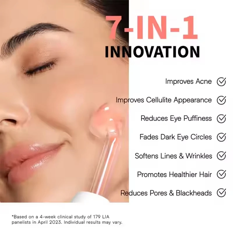 Dispositivo di bellezza per bacchetta facciale ad alta frequenza ringiovanimento ricaricabile portatile 7 in 1 per uso wireless