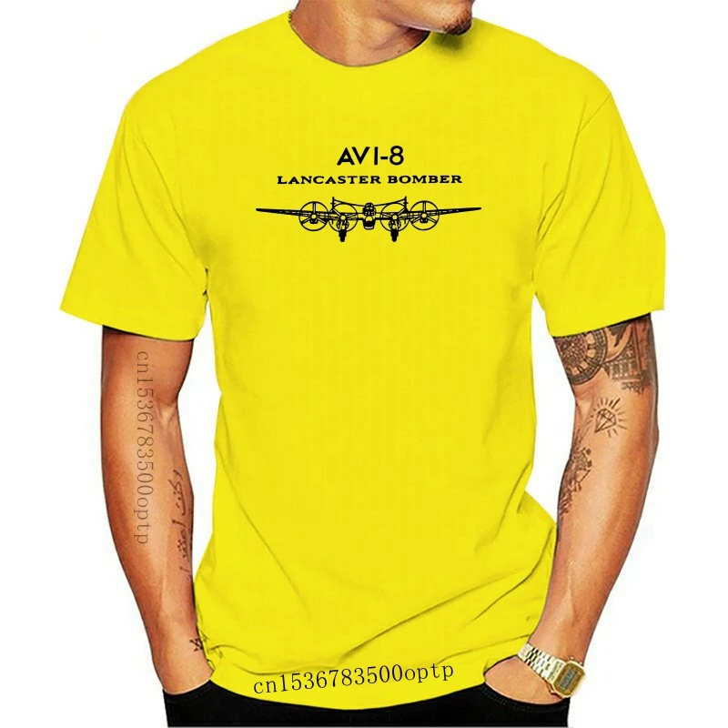 Lancaster-Camiseta Bomber Avi 8, 2021 algodón, gris, 3XL S A, novedad de 100%