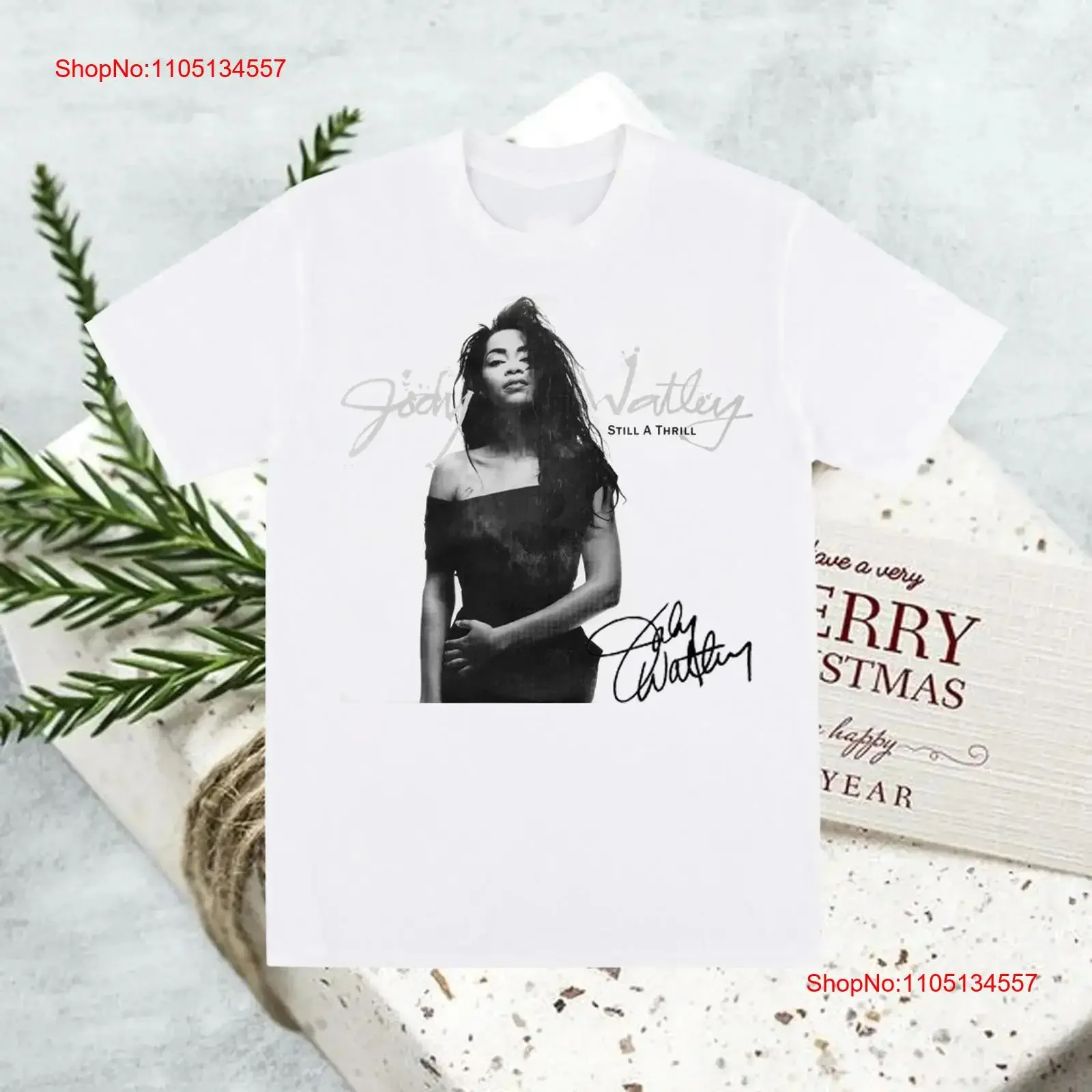 Jody Watley encore une Thrill t-shirt blanc Signature S 5XL 1H0240 vintage lavé capote pour un usage quotidien étiré homme