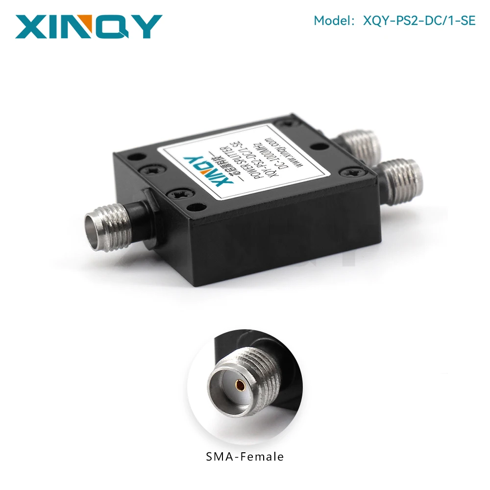 XINQY 1GHz Resistive Power Divider, DC-1000MHz Low Frequency Ultra-wideband, SMA Connector, 2-way Split, 50Ω RF Splitter