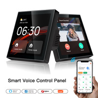 Tuya Wifi Touch Center Control Panel Screen Bulid in Stand Alexa Voice Control & ZigBee Gateway For Smart Scenes 4 Inches linux