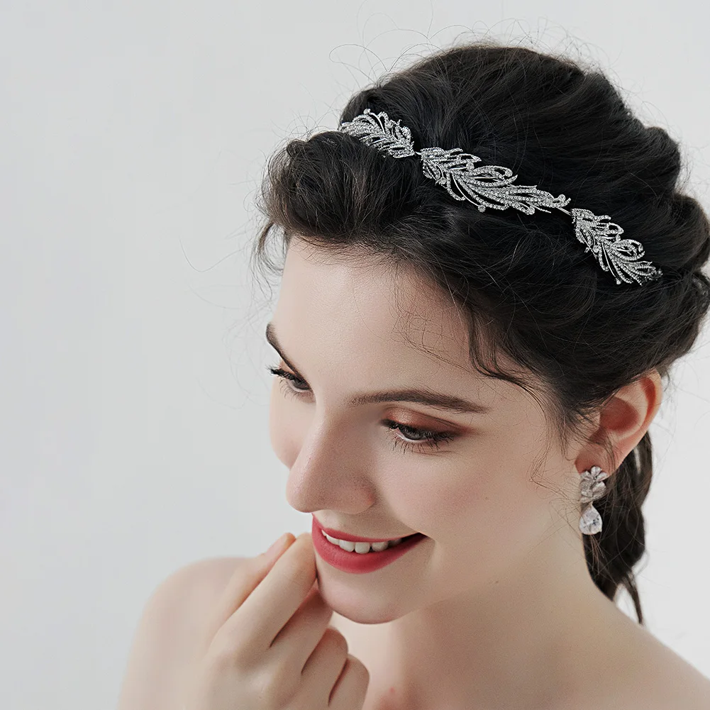 Delicate Alloy Diamond Hair Bands Daily Crown Hair Accessories Bridal Makeup Headdress Wedding Jewelry Holiday Gifts