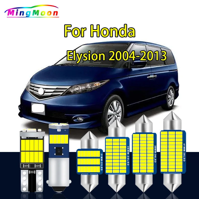 15Pc For Honda Elysion 2004 2005 2006 2007 2008 2009 2010 2011 2012 2013 LED Bulbs Interior Map Dome Light Kit Accessories