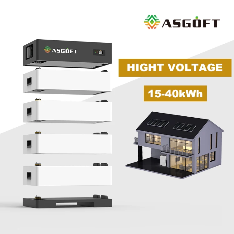 Asgoft High Voltage 409.6V/100Ah Energy Storage Battery EU Stock 20/25/30/35/40KWH Electricity Generator for Solar CAN IP65