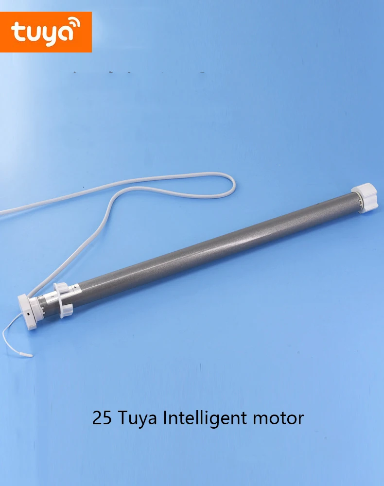 25TEQ tuya intelligent 38tube electric soft gauze curtain automatic electric roller shutter silent tubular motor with Dooya code