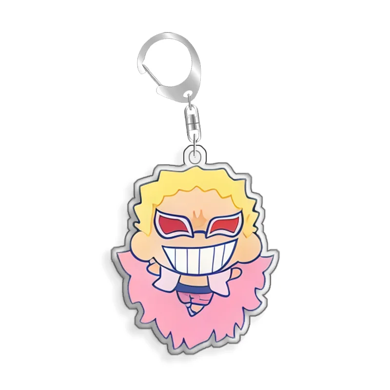 Keychain OP OPTCG Card Charlotte Pudding Bepo Backpack Pendant Anime Game Fans Gift Recycled Acrylic Decoration Rare Card Toy view 4
