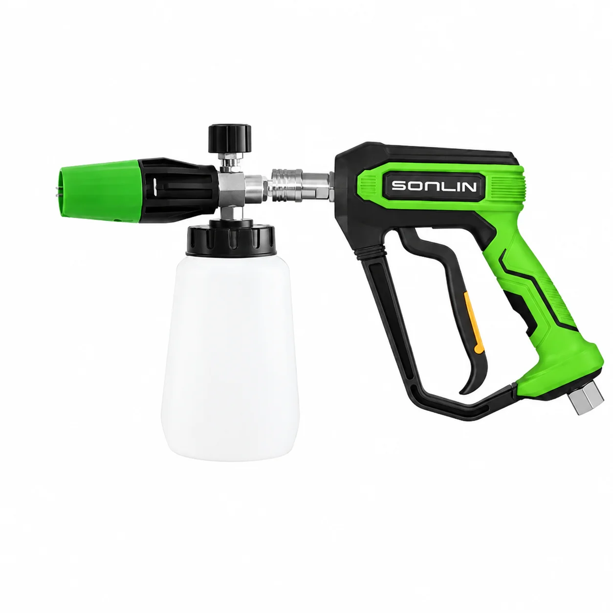 

5000PSI Stainless Steel High Pressure Washer Gun, M22-14 Thread Self-locking Car Washing Spray Gun with Copper Valv