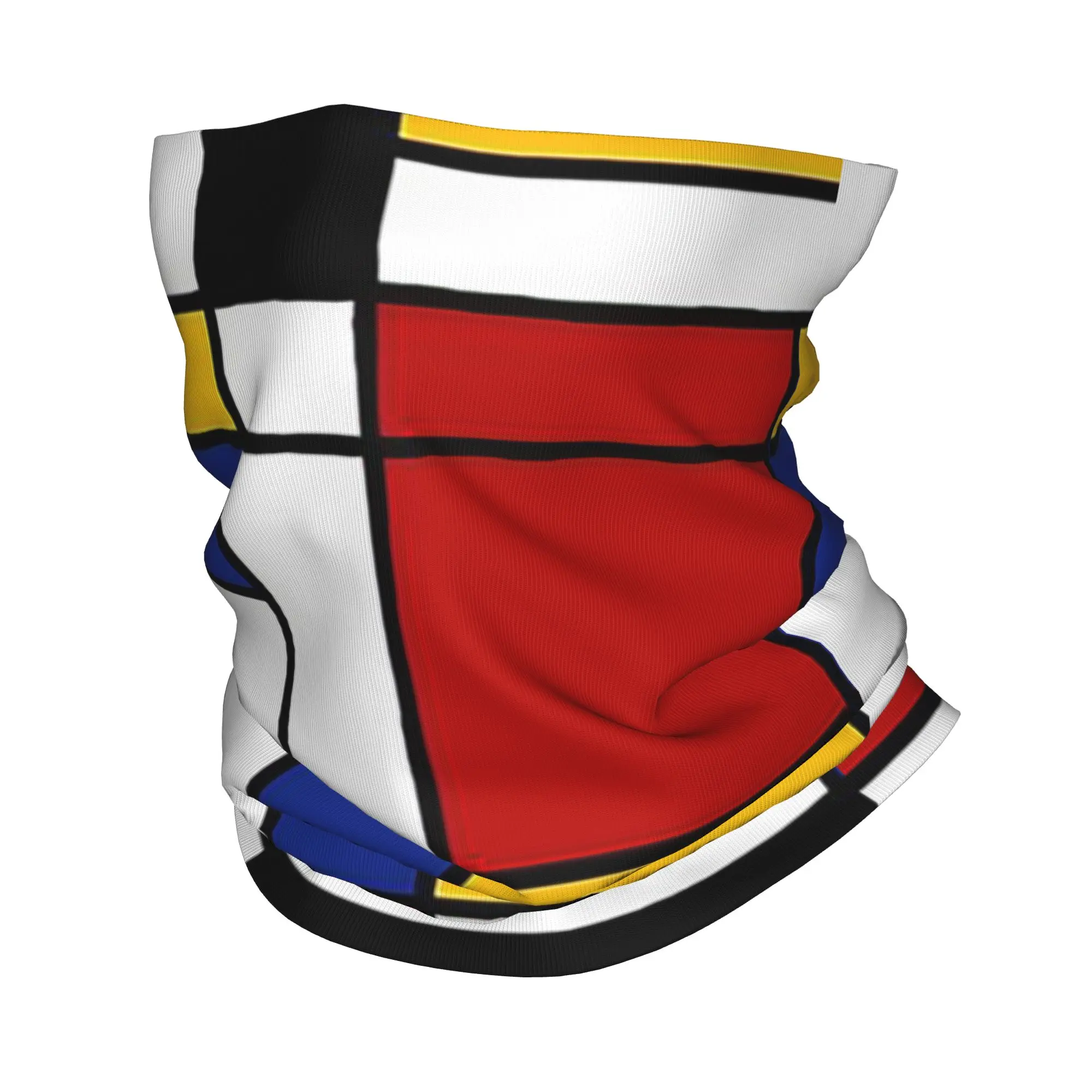 Piet Mondrian Bandana Neck Gaiter Printed Wrap Scarf Multifunction Headwear Cycling For Men Women Adult Windproof