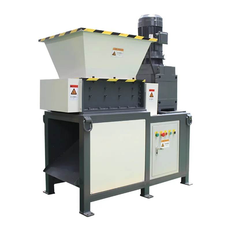 Small wood domestic waste double shaft shredder metal computer hard disk shredder plastic head material shredder