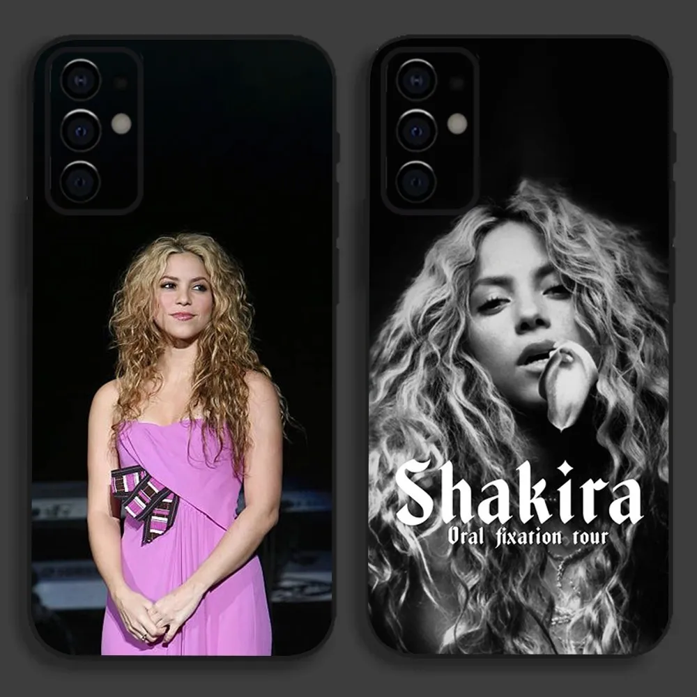 

S-Shakira Colombia Singer Phone Case For Samsung S24,S21,S22,S23,S30,Ultra,S20,Plus,Fe,Lite,Note,10,9,5G Black Soft Cover