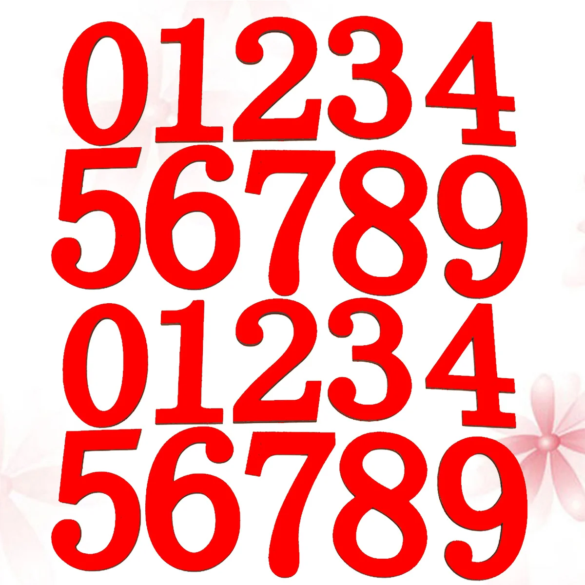 

2 set 2 Sets Wooden Numbers Unfinished Diy Craft Number Tiles For Kids Educational Math Learning Tools Wall Sticker Home Decor