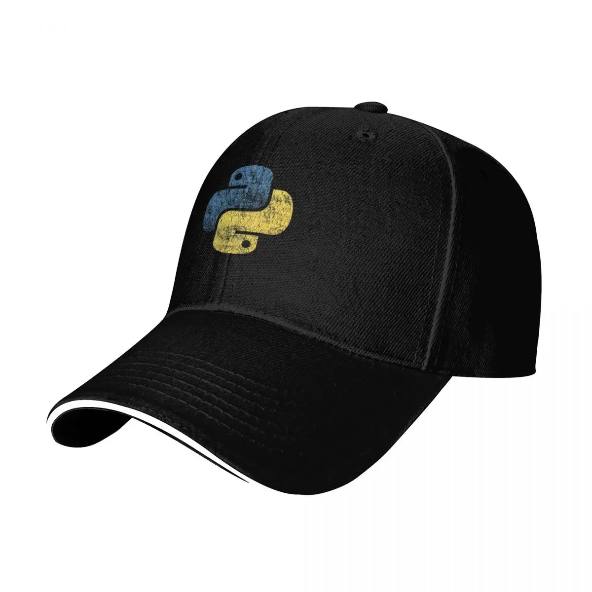 Python Logo Programming Language Baseball Cap Summer Beach Travel Streetwear Hip Hop Trendy Vintage Retro Embroidered