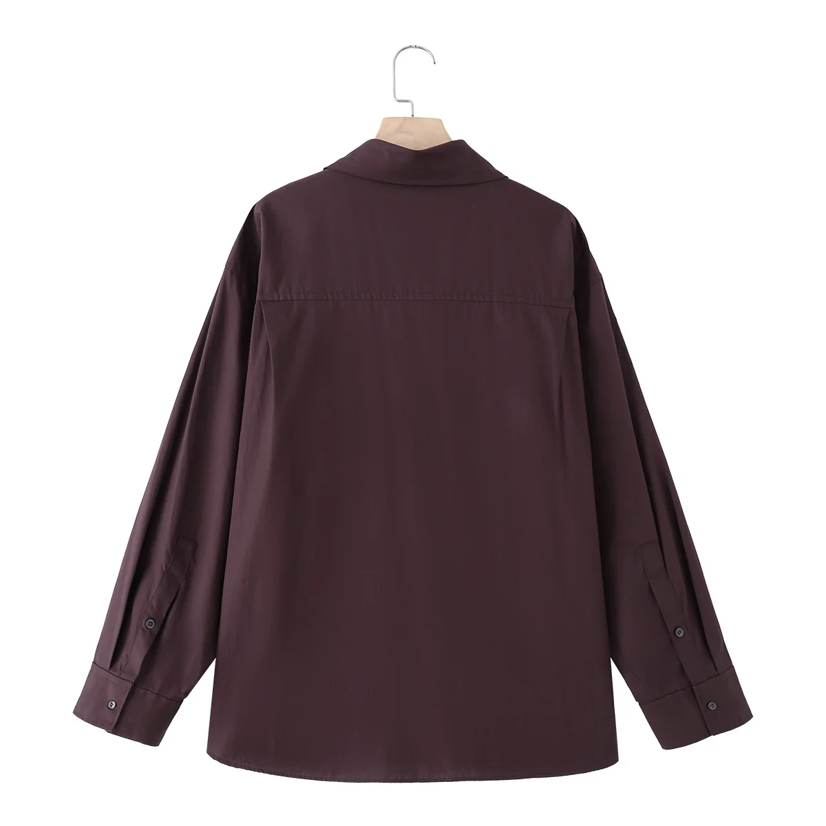 JNLEAOG Faionable Loose Long Sve Scarf irt Women's Clothing Cotton Polyester Blend Easy Care Stand Thin