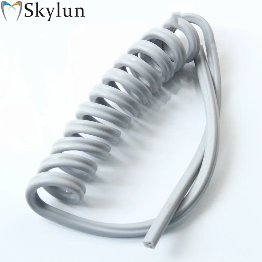 

SKYLUN 5PCS Dental tube 4 Holes Spiral tube Handpiece tubing spiral tube For High Speed Handpiece without connector SL1110