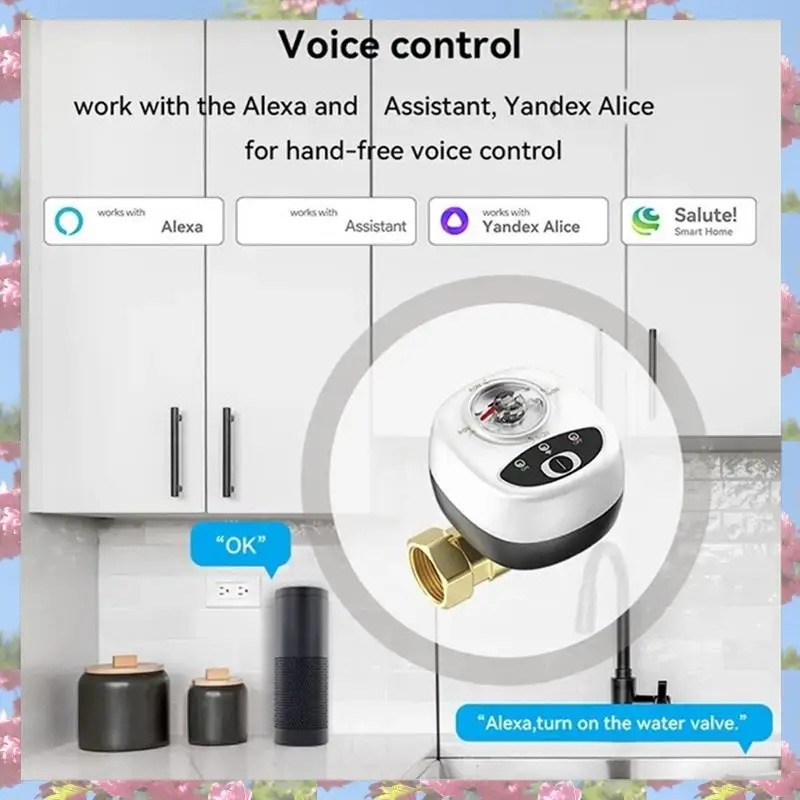 L72A-Zigbee Smart Valve Controller Ewelink Ball Valve APP Remote Control IP65 Waterproof Water Valve Works For Alexa