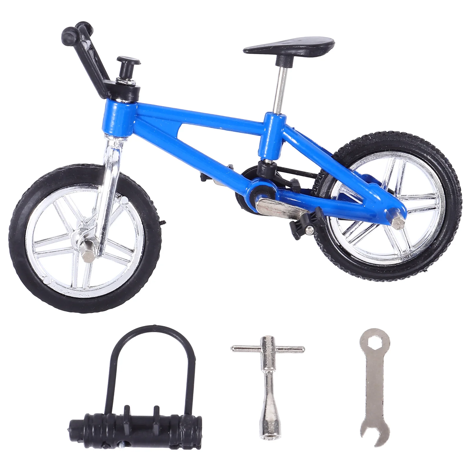 1 Zestaw Mini Rower na Palce MTB ze Stopu Aluminium, Symulacja Ruchu Koła, Pedały, Stojak, Podpora, Zabawa w Udawanie dla Dzieci, Rower na Palce