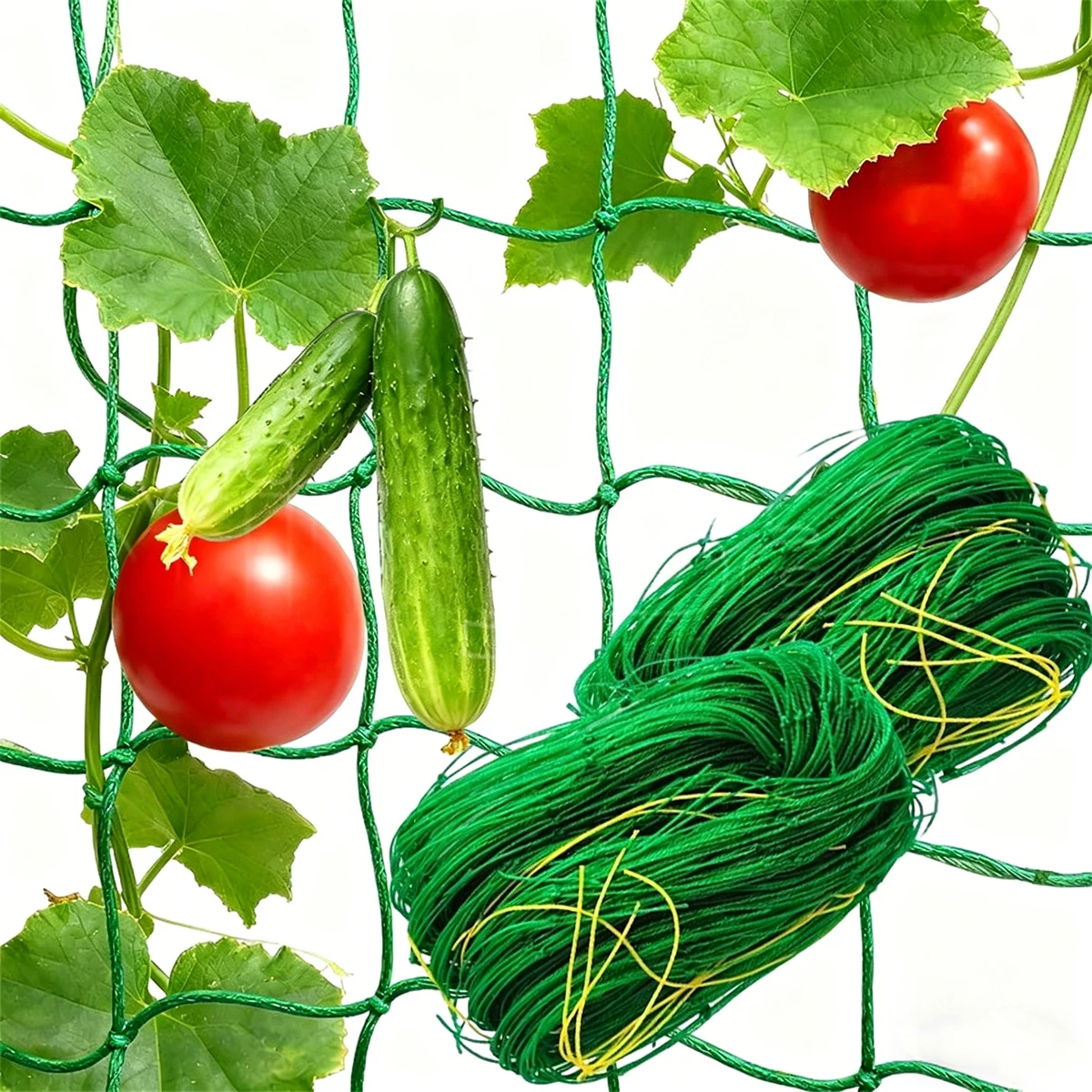 Rede de Treliça para Jardim com Malha Quadrada, 1/2 Peças, Rede para Pergolados de Plantas, para Vegetais, Frutas, Rosas, Plantas Trepadeiras