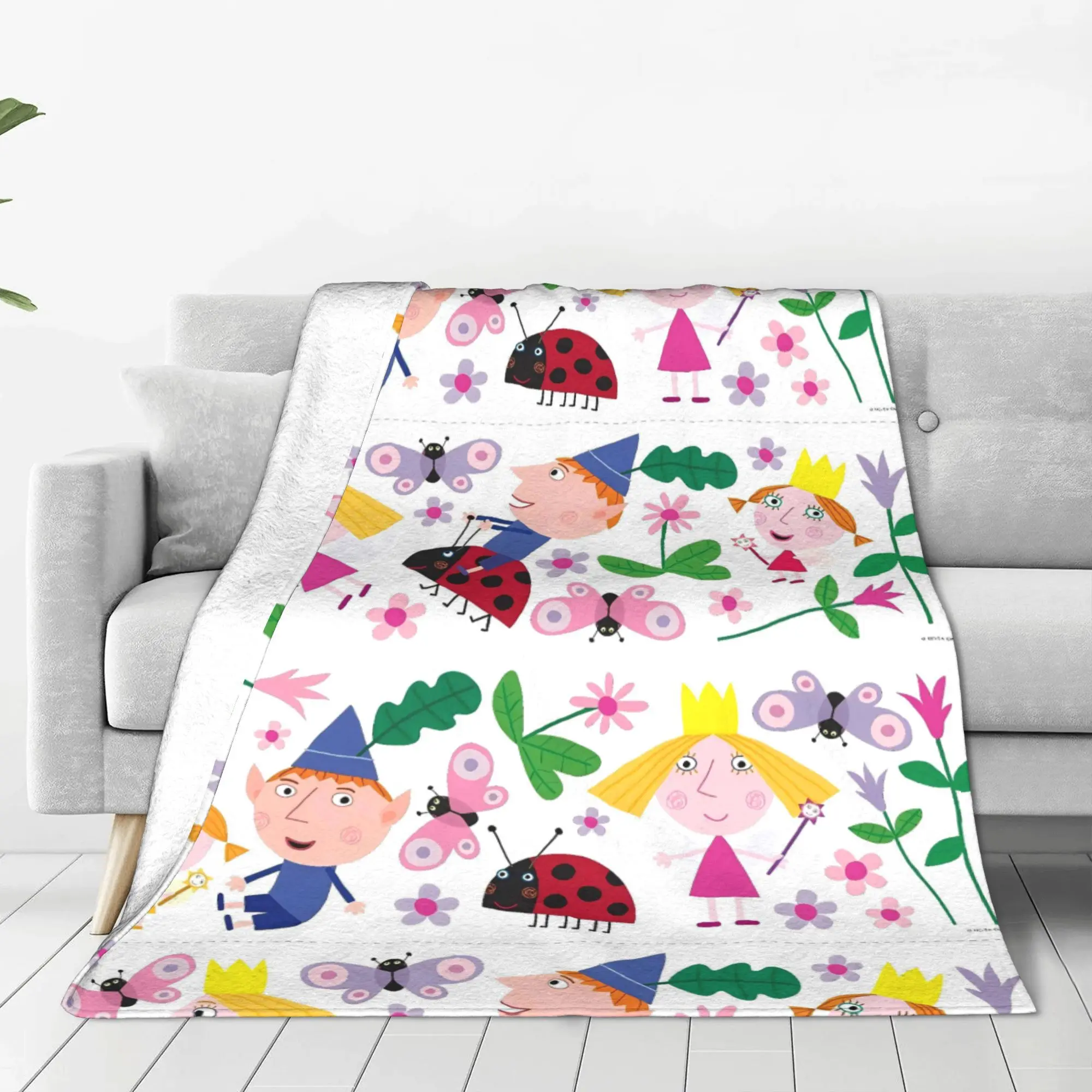 B-Ben And H-Holly Dreamy World Blankets Quality Super Soft  Throw Blanket Winter Travel Couch Chair Sofa Bed Aesthetic Bedspread