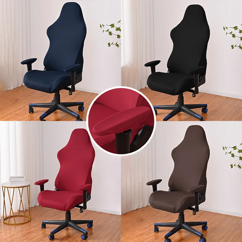 Gaming-Sesselbezug Elastischer Büro- und Bankettstuhlbezug Schmutzabweisender Sitzbezug Stretch E-Sports-Stuhl Computerstuhlbezug