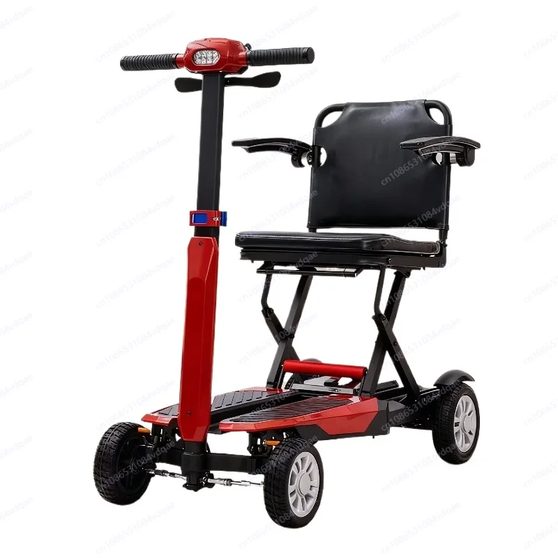 

Lightweight folding four-wheeled electric vehicle, lithium battery life, to meet home leisure and outdoor walking 3.