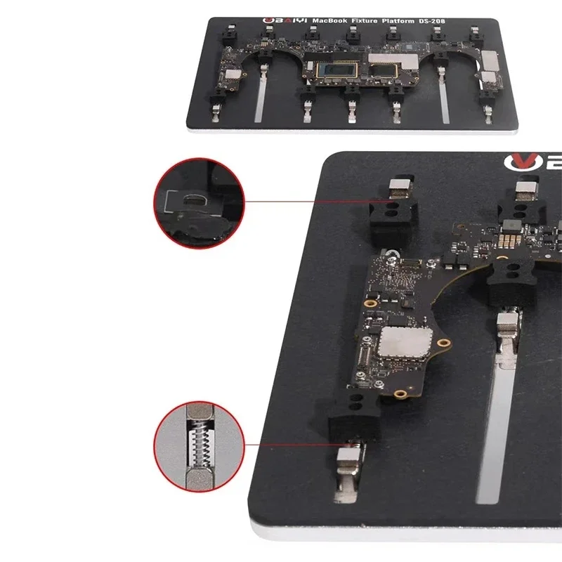 Imagem -04 - Baiyi-pcb Fixture Motherboard Plataforma de Solda para Macbook Android Phone Peças de Reposição Chip Holder Fixação Ferramentas de Reparo Ds208